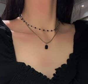 Black tourmaline necklace UK