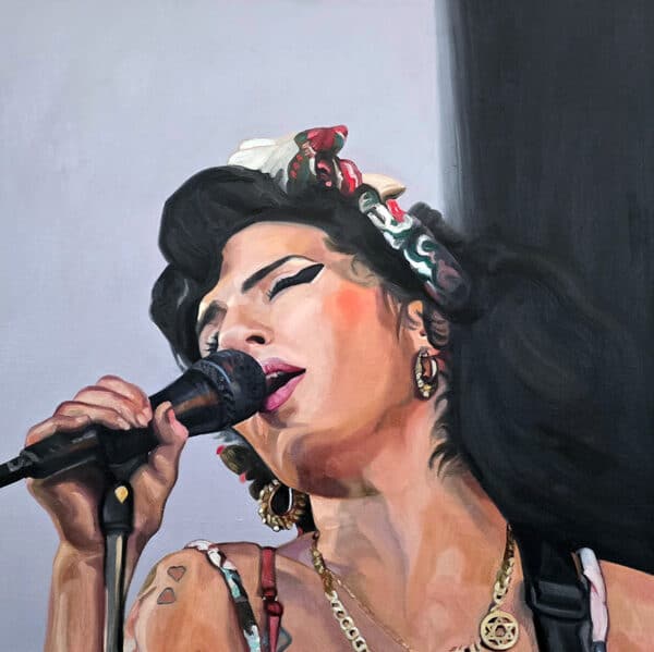 'Amy Winehouse' - Sophia Persephone - Original Oil Painting - 60x60cm