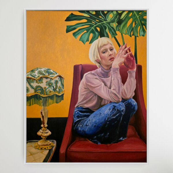 'Blue Velvet' - Sophia Persephone - Original Oil Painting - 100x80cm - Image 5