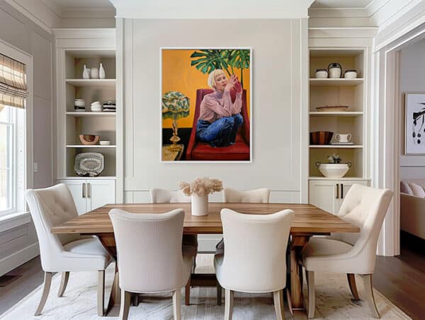 'Blue Velvet' - Sophia Persephone - Original Oil Painting - 100x80cm - Image 8