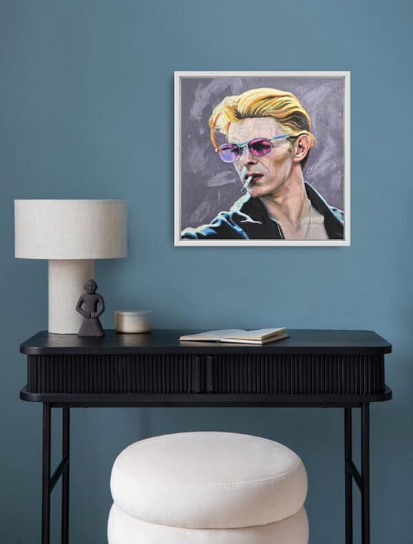 David Bowie- Sophia Persephone - Original Oil Painting - 60x60cm - Image 4