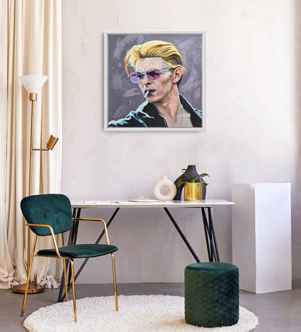 David Bowie- Sophia Persephone - Original Oil Painting - 60x60cm - Image 3