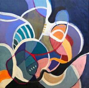 'Connections No1' - Sophia Persephone - Abstract Art - 30 x 30cm