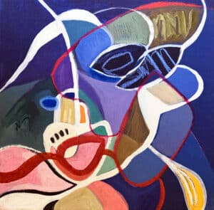 'Connections No2' - Sophia Persephone - Abstract Art - 30 x 30cm