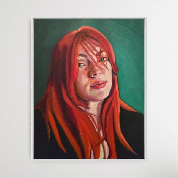 'Girl With Red Hair' - Sophia Persephone - Original Oil Painting - 50x40cm - Image 2