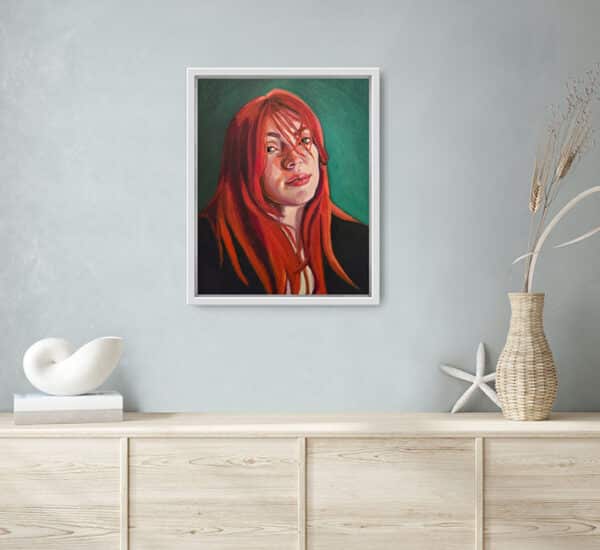 'Girl With Red Hair' - Sophia Persephone - Original Oil Painting - 50x40cm - Image 5