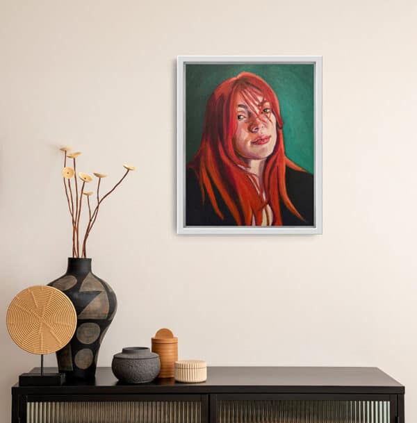 'Girl With Red Hair' - Sophia Persephone - Original Oil Painting - 50x40cm - Image 4
