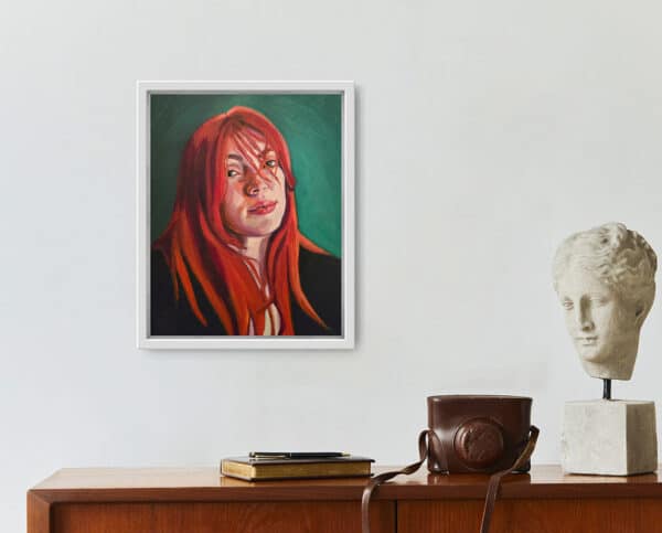 'Girl With Red Hair' - Sophia Persephone - Original Oil Painting - 50x40cm - Image 3