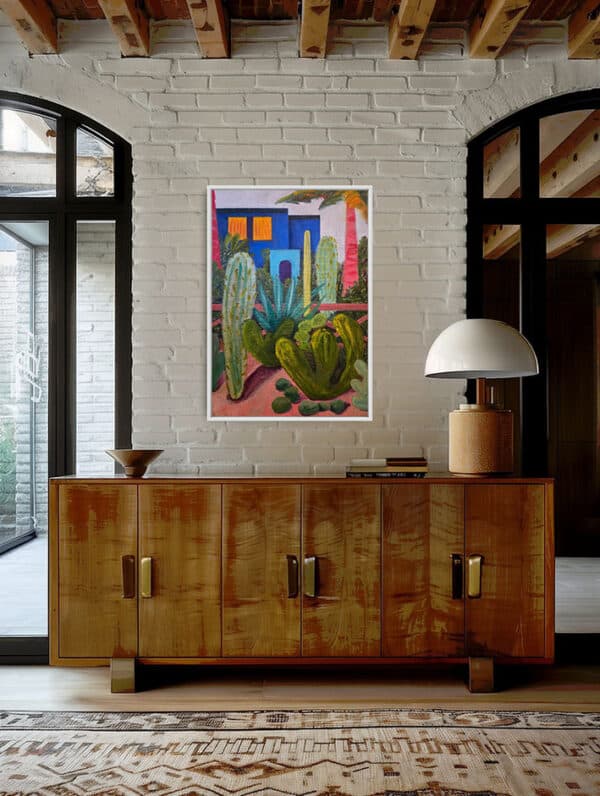 'Majorelle' - Sophia Persephone - Original Oil Painting - 70x100cm - Image 6