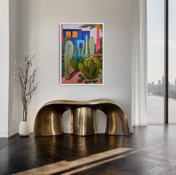 'Majorelle' - Sophia Persephone - Original Oil Painting - 70x100cm - Image 5