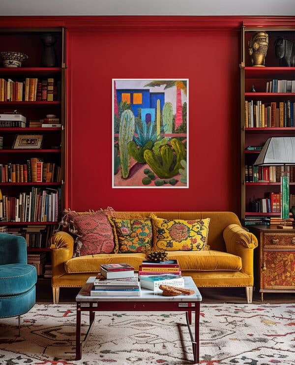 'Majorelle' - Sophia Persephone - Original Oil Painting - 70x100cm - Image 3