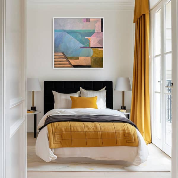 'Ocean View' - Sophia Persephone - Abstract Seascape Painting - 100 x 100cm - Image 3