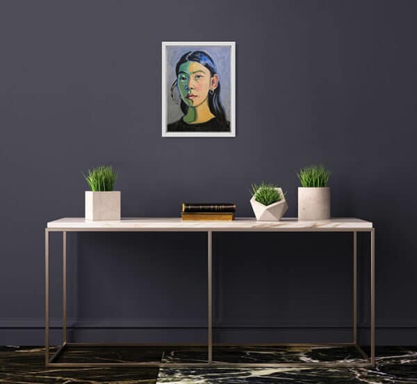 'Portrait of a Girl' - Sophia Persephone - Original Oil Painting - 40x30cm - Image 5