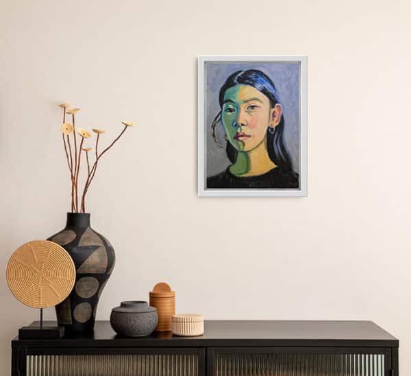 'Portrait of a Girl' - Sophia Persephone - Original Oil Painting - 40x30cm - Image 4