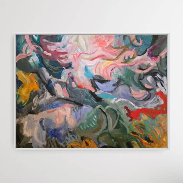 'The Screeching Pink Monkeys' - Sophia Persephone - Abstract Painting - 60cm x 80cm - Image 2