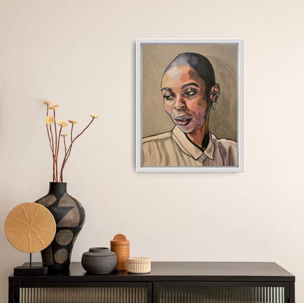 'The Nose Ring' - Sophia Persephone - Original Oil Painting - 50x40cm - Image 3
