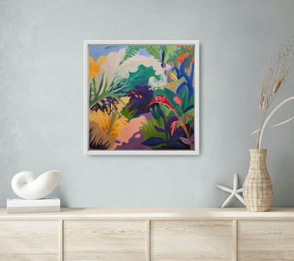 'The Sunlit Path' - Sophia Persephone - Original Oil Painting - 50x50cm - Image 4